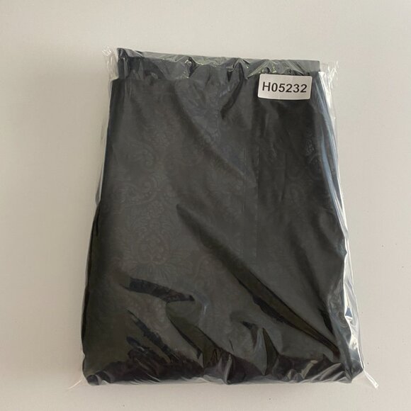 Chicos So Slimming Juliet Flocked Pants Size 2 US 12 Large Black Ankle Pull On - Picture 11 of 11